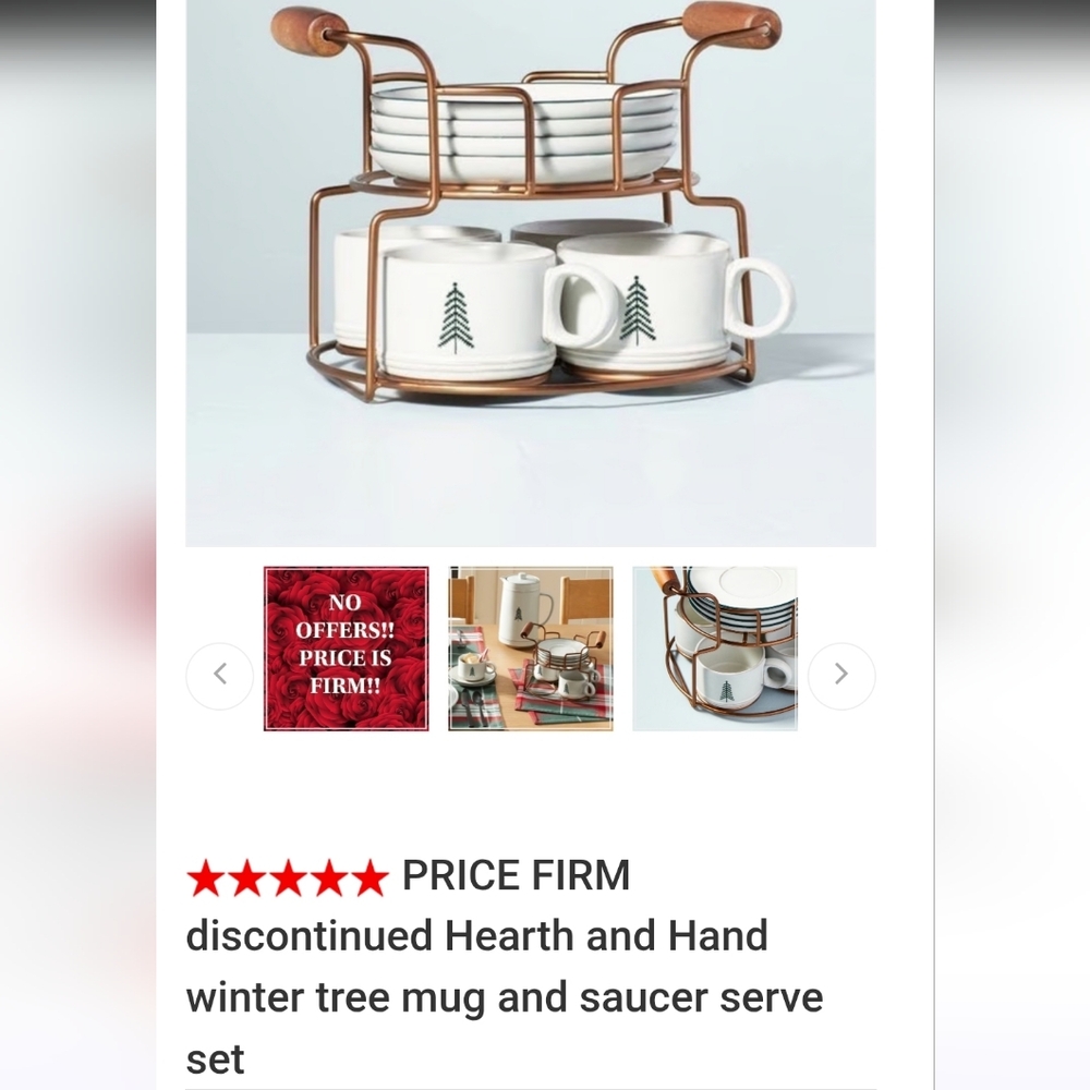 Hearth & Hand White and Green Mug Set